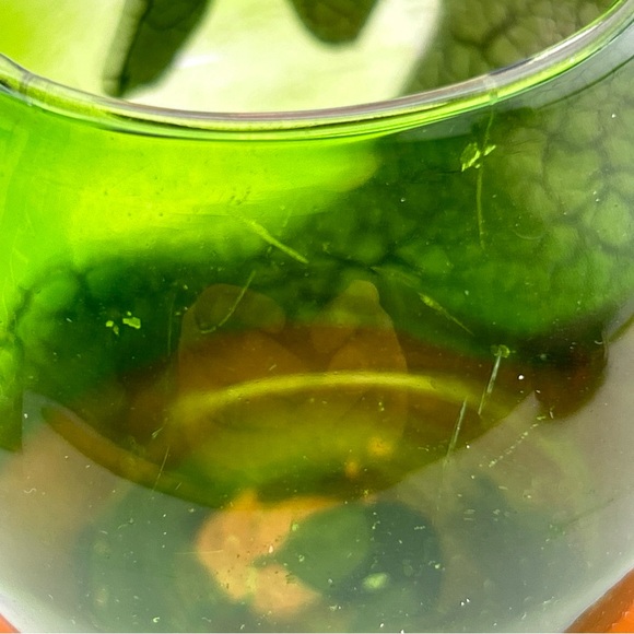 Rare Vtg Kirkland's Halloween Crackled Ghost Candleholder w Green Glass Votive - Picture 15 of 15